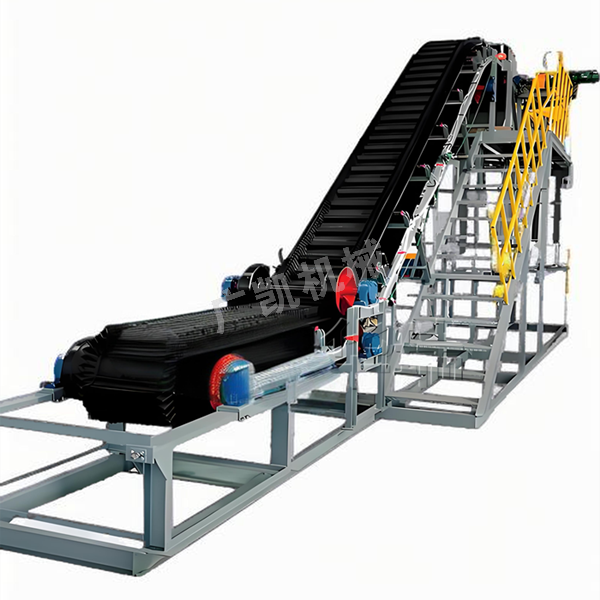 大倾角波状挡边带式输送机